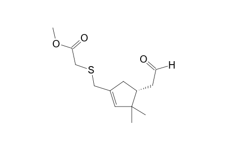 Methyl {{[(4R)-3,3-Dimethyl-4-(2-oxoethyl)cyclopent-1-enyl]methyl}thio}acetate