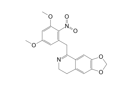 1-[(2-NITRO-3,5-DIMETHOXYPHENYL)-METHYL]-6,7-METHYLENEDIOXY-3,4-DIHYDROISOQUINOLINE