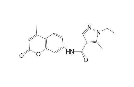 1-ethyl-5-methyl-N-(4-methyl-2-oxo-2H-chromen-7-yl)-1H-pyrazole-4-carboxamide