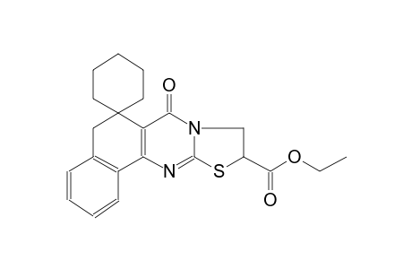 ethyl 7-oxo-5,7,9,10-tetrahydrospiro[benzo[h]thiazolo[2,3-b]quinazoline-6,1'-cyclohexane]-10-carboxylate