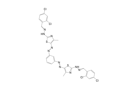 1,3-Bis((2-(2-(2,4-dichlorobenzylidene)hydrazinyl)-4-methylthiazol-5-yl) diazenyl)benzene