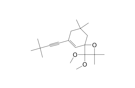 1-Oxaspiro[3.5]non-5-ene, 6-(3,3-dimethyl-1-butynyl)-3,3-dimethoxy-2,2,8,8-tetramethyl-