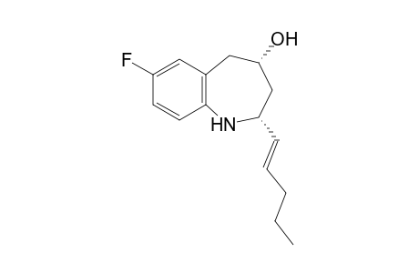 cis-7-Fluoro-2-[(E)-pent-1-enyl]-2,3,4,5-tetrahydro-1H-1-benzazepin-4-ol