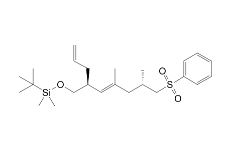(4R,5E,8S)-4-(tert-Butyldimethylsilyl)oxymethyl-6,8-dimethyl-9-(phenylsulfonyl)-1,5-nonadiene
