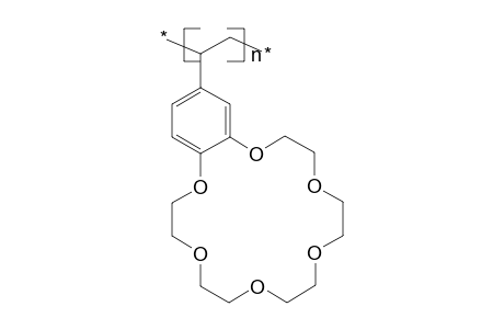 Poly(vinylbenzo-18-crown-6)
