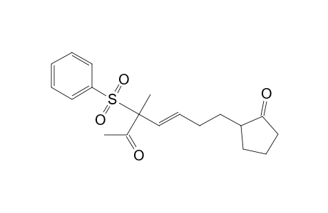 (E)-3-Methyl-7-(2-oxocyclopentanyl)-3-(phenylsulfonyl)-4-hepten-2-one