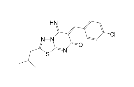 7H-[1,3,4]thiadiazolo[3,2-a]pyrimidin-7-one, 6-[(4-chlorophenyl)methylene]-5,6-dihydro-5-imino-2-(2-methylpropyl)-, (6Z)-