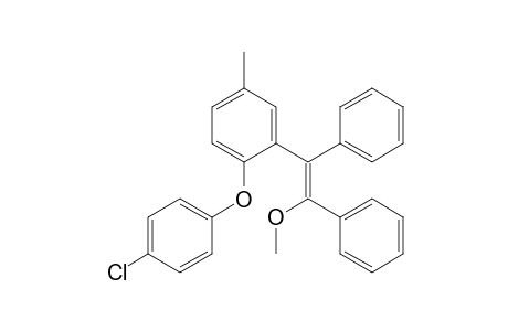 2-[2-[(p-Chlorophenyl)oxy]-5-methylphenyl]-1-methoxy-1,2-diphenyl-ethene