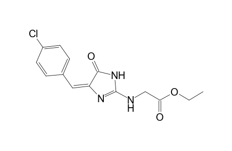 Ethyl N-[5'-(4"-chlorobenzylidene)-4'-oxo-2'-imidazolinyl]-glycinate