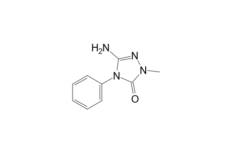 3-amino-1-methyl-4-phenyl-delta^2-1,2,4-triazolin-5-one