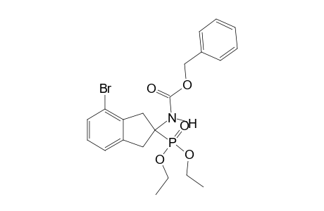 DIETHYL-2-(BENZYLOXYCARBONYLAMINO)-4-BROMO-INDANE-2-PHOSPHONATE