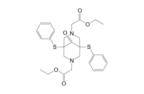 Diethyl 9-oxo-1,5-bis(phenylthio)-3,7-diazabicyclo[3.3.1]nonan-3,7-diethanoate