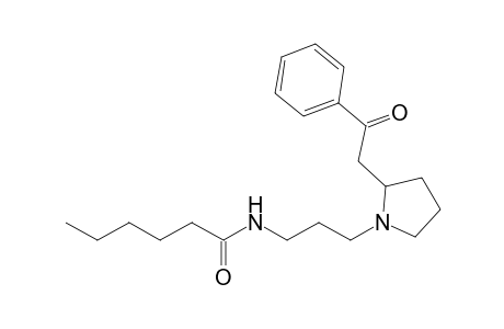 2-Benzoylmethyl-1-(3-hexanoylaminopropyl)pyrrolidine