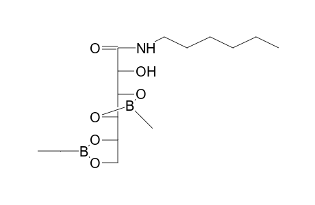 L-Mannonamide, 3,4:5,6-bis-O-ethaneboranate-N-hexyl-