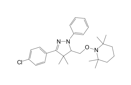 1-((3-(4-Chlorophenyl)-4,4-dimethyl-1-phenyl-4,5-dihydro-1H-pyrazol-5-yl)methoxy)-2,2,6,6-tetramethylpiperidine