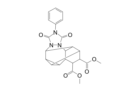 3,4,10-Metheno-1H,6H-cyclopropa[ef][1,2,4]triazolo[1,2-b][2,3]benzodiazepine-1,2-dicarboxylic acid, decahydro-6,8-dioxo-7-phenyl-, dimethyl ester, (1.alpha.,2.alpha.,3.alpha.,3a.beta.,3b.beta.,4.alpha.,10.alpha.,10a.beta.,10b.beta.,11R*)-