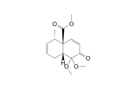 Methyl (4aR*,5S*,8aR*)-1,1-Dimethoxy-5-methyl-2-oxo-1,2,4a,5,8,8a-hexahydro-4a-naphthalenecarboxylate