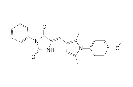 (5Z)-5-{[1-(4-methoxyphenyl)-2,5-dimethyl-1H-pyrrol-3-yl]methylene}-3-phenyl-2,4-imidazolidinedione