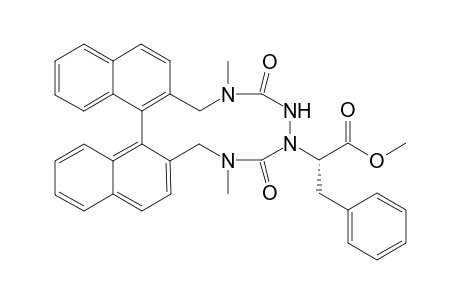(R)-6-[(1S)-1-Methoxycarbonyl-2-phenylethyl-4,9-dimethyl-3,4,5,6,7,8,9,10-octahydro-dinaphtho[2,1-f:1',2'-h][1,2,4,11]tetrazacyclododecine-5,8-dione