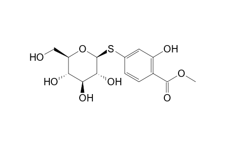 4-(beta-D-glucopyranosylthio)salicylic acid, methyl ester