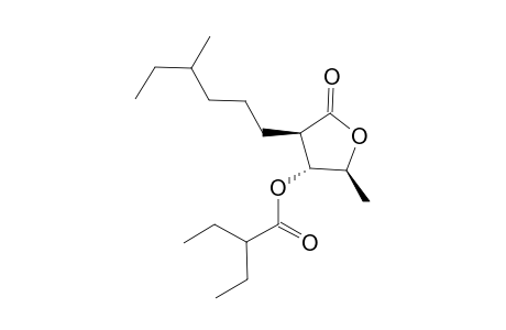 (2S,3R,4R)-2-Methyl-4-((RS)-4-methylhexyl)-5-oxotetrahydrofuran-3-yl 2-ethylbutanoate