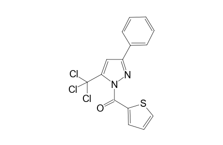 (3-phenyl-5-(trichloromethyl)-1H-pyrazol-1-yl)(thiophen-2-yl)methanone