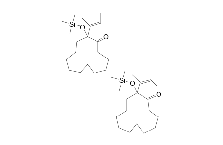 (E/Z)-2-(1-METHYLPROP-1-ENYL)-2-TRIMETHYLSILYLOXYCYCLODODECANONE