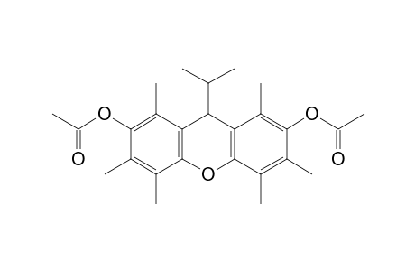 2,7-Diacetoxy-1,3,4,5,6,8-hexamethyl-9-isopropyl-9H-xanthene