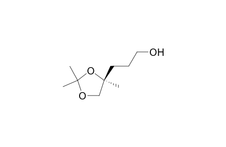 1,3-Dioxolane-4-propanol, 2,2,4-trimethyl-, (S)-