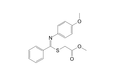 Methyl S-(1-((N-4-methoxyphenyl)imino)phenyl)thioglycolate