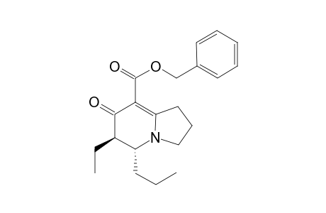 Benzyl (5R,6R)-6-ethyl-7-oxo-5-propyl-1,2,3,5,6,7-hexahydro-indolizidine-8-carboxylate