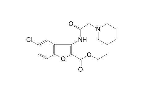 5-Chloro-3-(2-piperidin-1-yl-acetylamino)-benzofuran-2-carboxylic acid ethyl ester