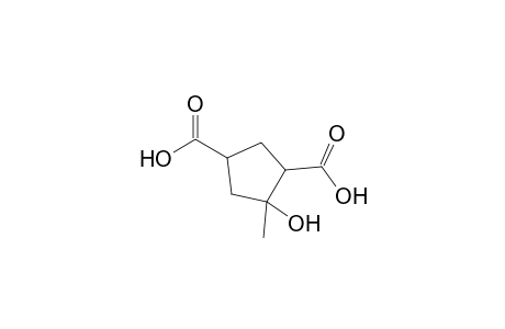 4-Hydroxy-4-methyl-1,3-cyclopentanedicarboxylic acid