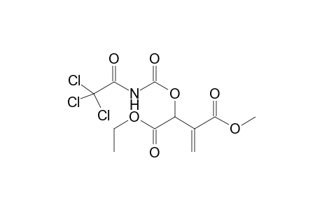 1-Ethyl 4-methyl 2-(1-trichloroacetylaminocarbonyloxy)-3-methylenebutanedioate