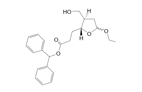 (2R*S*,4R*,5R*)-5-[3-(Diphenylmethoxy)-3-oxopropyl]-4-hydroxymethyl-2-ethoxyoxolane