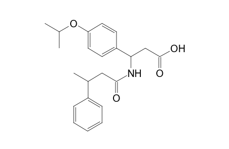 3-(3-phenylbutanoylamino)-3-(4-propan-2-yloxyphenyl)propanoic acid