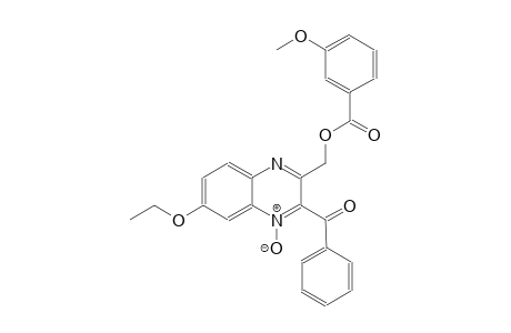 (3-benzoyl-6-ethoxy-4-oxido-2-quinoxalinyl)methyl 3-methoxybenzoate