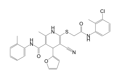 3-pyridinecarboxamide, 6-[[2-[(3-chloro-2-methylphenyl)amino]-2-oxoethyl]thio]-5-cyano-4-(2-furanyl)-1,4-dihydro-2-methyl-N-(2-methylphenyl)-