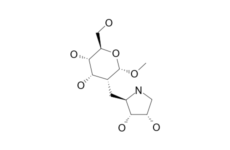 METHYL-2-DEOXY-2-(2,5-IMINO-1,2,5-TRIDEOXY-L-RIBITOL-1C-YL)-ALPHA-D-ALLOPYRANOSIDE