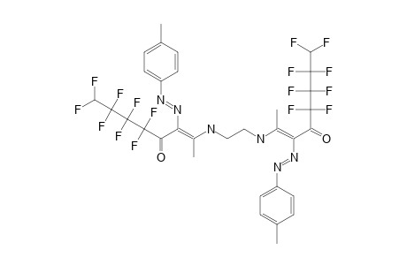 N,N'-ETHYLENEBIS-[2-AMINO-5,5,6,6,7,7,8,8-OCTAFLUORO-3-(PARA-TOLYLAZO)-2-OCTEN-5-ONE]