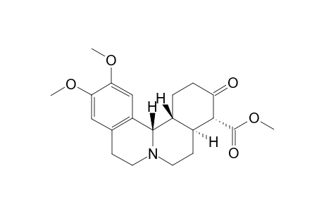 1H-Dibenzo[a,h]quinolizine-4-carboxylic acid, 2,3,4,4a,5,6,8,9,13b,13c-decahydro-11,12-dimethoxy-3-oxo-, methyl ester, (4.alpha.,4a.alpha.,13b.beta.,13c.beta.)-