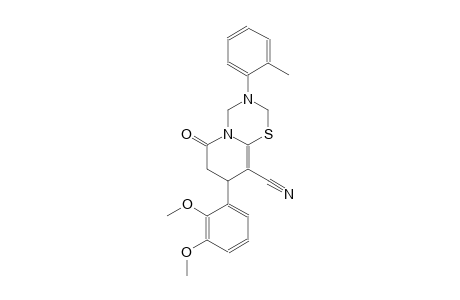 2H,6H-pyrido[2,1-b][1,3,5]thiadiazine-9-carbonitrile, 8-(2,3-dimethoxyphenyl)-3,4,7,8-tetrahydro-3-(2-methylphenyl)-6-oxo-