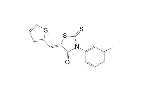 (5Z)-3-(3-methylphenyl)-5-(2-thienylmethylene)-2-thioxo-1,3-thiazolidin-4-one