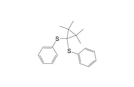 Benzene, 1,1'-[(tetramethylcyclopropylidene)bis(thio)]bis-