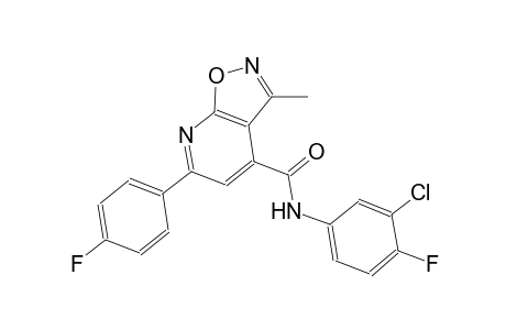 isoxazolo[5,4-b]pyridine-4-carboxamide, N-(3-chloro-4-fluorophenyl)-6-(4-fluorophenyl)-3-methyl-