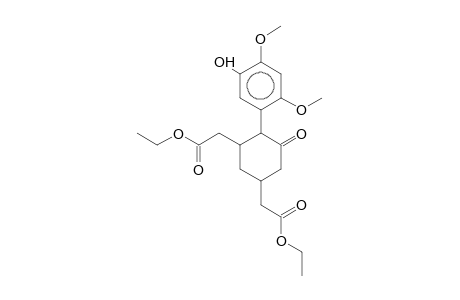 Cyclohexan-1-one-3.alpha.,5.beta.-diacetic acid, 2.alpha.-(5-hydroxy-2,4-dimethoxyphenyl)-, diethyl ester