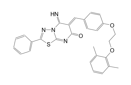 7H-[1,3,4]thiadiazolo[3,2-a]pyrimidin-7-one, 6-[[4-[2-(2,6-dimethylphenoxy)ethoxy]phenyl]methylene]-5,6-dihydro-5-imino-2-phenyl-, (6Z)-