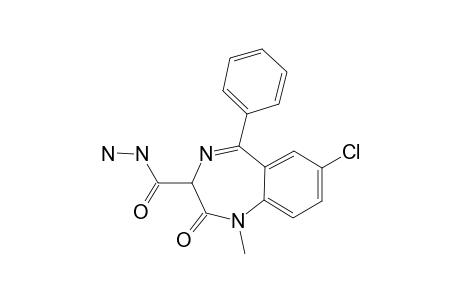 3-CARBOHYDRAZIDE-7-CHLORO-1,3-DIHYDRO-1-METHYL-5-PHENYL-2H-1,4-BENZODIAZEPIN-2-ONE