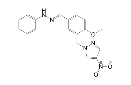 4-methoxy-3-[(4-nitro-1H-pyrazol-1-yl)methyl]benzaldehyde phenylhydrazone