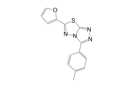 6-(2-furyl)-3-(4-methylphenyl)[1,2,4]triazolo[3,4-b][1,3,4]thiadiazole